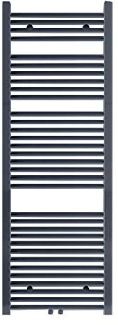 S SIENOC radiatore bagno 600 x 1600 mm Nero centrale attacco radiatore scaldasalviette asciugatore