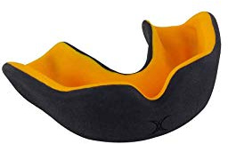 Gilbert X Brace Dual Density Mundschutz, Jugend Unisex, Schwarz/Orange, Junior