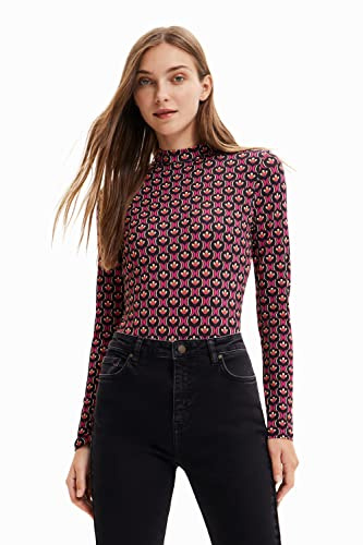 Desigual Body Blusa, Rojo, L para Mujer