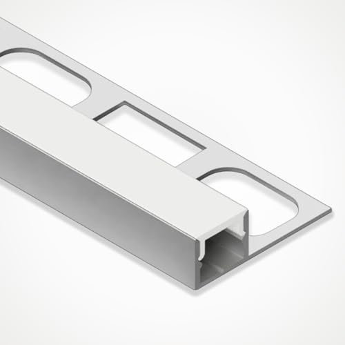 LED Tile In Aluminium Profile LEDBRITE 2M / 6.6FT LED Aluminium Extrusion with Channel, Diffuser, End Caps and Mounting Clips for LED Strips ALP3311-C (Pack of 3)