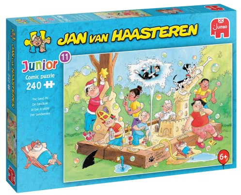 Jumbo Diset Jan van Haasteren Junior 11: The Sandbox 240 bitar, Barnpussel, För barn från 6 år, Pussel för barn