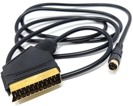 DRUT 1.5m SCART to S-Video Cable 4 Pin DIN Male SVHS S-VHS Lead 5ft