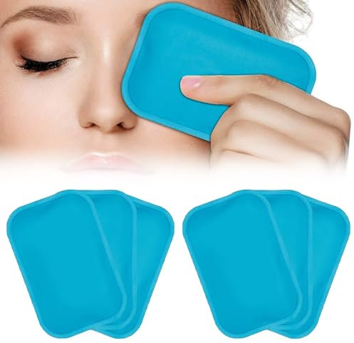 6 Pièces Compresses Froides Chaudes,Poche de Glace Réutilisable,Sac de Gel Glace,Petites Poche de Gel Chaud Froid pour Enfant,Packs de froid pour Contusions, Piqûres D'insectes et Autres Douleurs