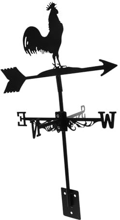 HANABASS Girouette De Jardin Décorative Indicateur De Vent Forme De Coq pour Cour Et Jardin pour Décoration Extérieure Et De Maison