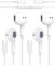 2 Pack Écouteurs USB C pour Samsung Galaxy S24 S23 S22 S21 FE S20 A55 A54, Intra Écouteurs Filaire USB C Casque Audio Type C avec Micro et contrôle du Volume pour iPhone 15/Google Pixel/Mi 11T/12/14