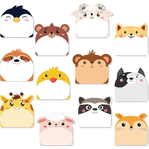 NJCXOLA 24 Pezzi Blocchetti Memo Adesivi, 720 Fogli Gadget Compleanno Bambini, Mini Note Adesive, Regalini Festa Compleanno, Gadget Compleanno Bambini, Gadget Compleanno Bambina