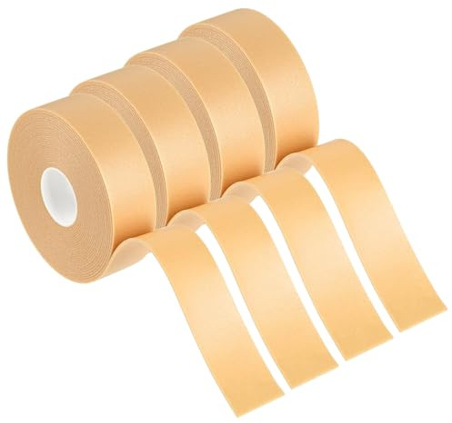 Blister Bandages, Heel Sticker Blister Protector 4 Rolls Silicone Gel Tape Waterproof Bubble Plasters Tape for Hand Toe Foot Blister Prevention Bandaids Calluses Tender Spots Shoe Friction