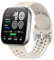 GIOPUEY Armband Kompatibel mit Amazfit Bip 6, Weiches Silikon Armband [Verschleißfest] [Atmungsaktiv] Ersatzarmband - Beige