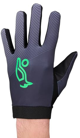 Kookaburra Nitrogen Hockey-Handschuhe, Vollfinger-Grip, leichtes Paar, Schwarz, Größe L