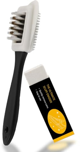 Kit De Nettoyage pour Chaussures en Daim Innovaland avec Brosse Double Face Et Gomme À Éraflures – Nettoyant pour Semelles, Tiges Et Marques De Semelles Intermédiaires – Kit d'entretien Facile