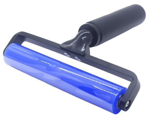 Ngbbby Rouleau à Peluches pour Poils d'animaux Extra Collant 6 Pouces, Rouleau à Peluches en Silicone réutilisable Lavable Antistatique pour Plusieurs Animaux de Compagnie, épilateur