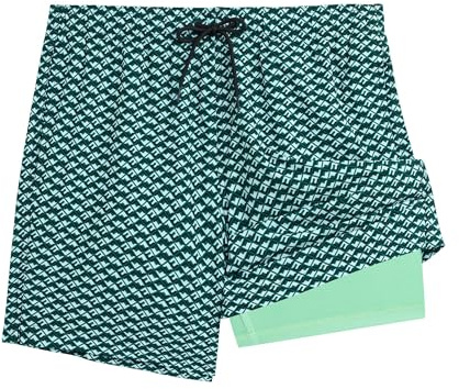 Kanu Surf 7” Men's Swim Trunks Surf Suds – UPF 50+ Quick-Dry Swimming Trunks for Men with Pockets & Compression Liner (Large)