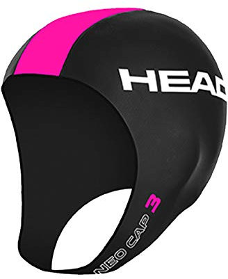 Head Neo Cap Gorro De Natación, Unisex Adulto, Black-Pink, 44