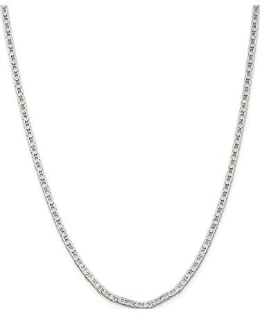 Sterling Silver 3Mm Flat Anchor Chain (Length=10) (Width=3)