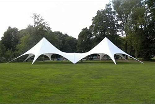 Commercial Wedding Event Camping Beach Yard Patio Pool Double Star Stretch Tent (Size: 70x35x20ft.)