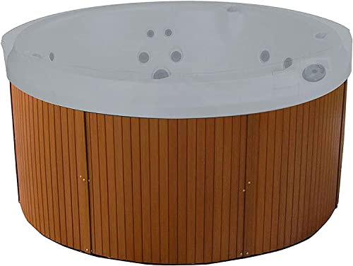 Schleuder Couverture de Piscine Ronde Piscine Bâche Solaire pour Piscine,Housse de Protection Spas Imerméable 100 Résistant Aux UV, 420D pour Extérieur Spa Baignoire (Ø190 * H 30 cm)