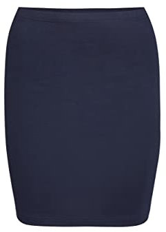 conta Damen Schlauchrock aus Baumwolle und Elasthan, multifunktional: als Rock, Top, Shirtverlängerung oder Nierenwärmer, perfekte Bequemlichkeit, marine, Einzelpack, Größe S