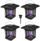 Maclean MCE448 2 in 1 Solar-LED-Dekoleuchte mit Insektenfalle Mückenlampe mit UV-Licht Solar-Lampe Insektenvernichter 2 Arbeitsmodi IP44 (1 Stück)