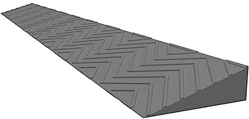 Tragbare Schwellenrampen, Rollstuhlrampe, Türschwellenrampen, Rutschfeste Schwellenrampe für Rollstuhlfahrer, Schneidbar, für Schwellenrollstuhl-Roller-Kehrroboter ( Color : Grau , Size : 100x19.5x9cm
