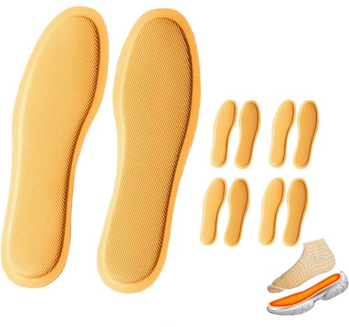 KEELYY Sohlenwärmer 5 Paar Wärmesohlen für Schuhe, EXTRA WARM Wärmesohlen, 8h warme Füße Heizsohlen für Schuhe, Fußwärmer 100% natürliche, sofort einsatzbereit - L(40-44)
