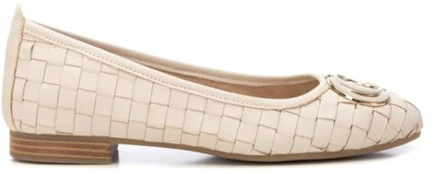 Carmela 162169 Balettskor i läder för kvinnor, Beige, 38