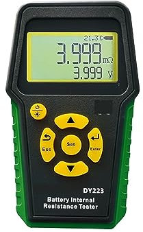 Tester Batterie, DY223 Tester di resistenza interna della batteria al litio Test di tensione Strumento di diagnosi dei guasti automobilistici Analizzatore di batteria for auto digitale,Tester Pile