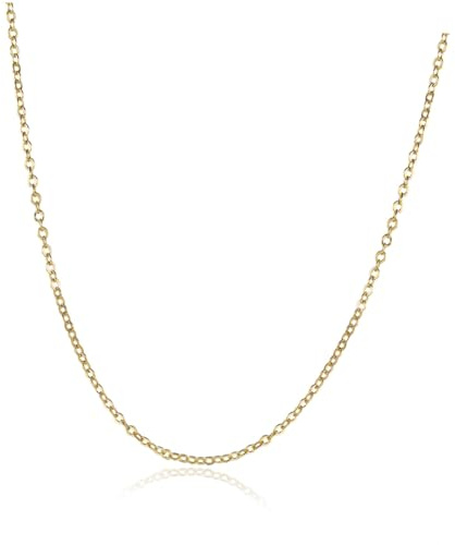 SAFIGLE Collana Donna Oro Placcata Catena Sottile con Chiusura Molla Base Tradizionale per Pendente Elegante