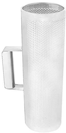 Cryfokt Fint Rostfritt Stål Metall Guiro Slaginstrument med Skrapa för Barns Rytmutveckling Silver 12,4 * 5,9 * 3,9 Tum
