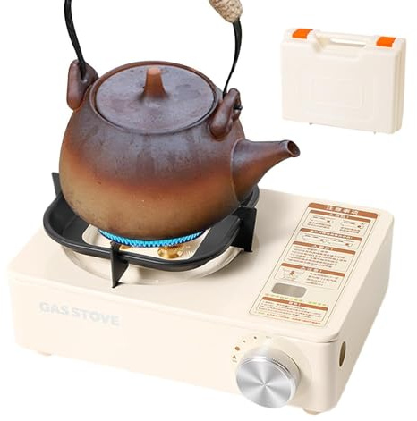 Stoviglie portatili da campeggio per esterni, utensile da cucina con valigetta per il trasporto, fornello per cucinare in campeggio, per barbecue, feste, gite in camper, viaggi, picnic, ecc