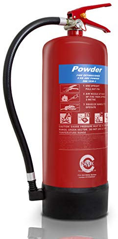 Premium FSS UK 6 KG ABC Dry Powder FIRE Extinguisher. BSI KITEMARKED. Ideal for Boats Workplace Warehouses Commercial Vehicles Trucks GARAGES