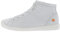 Softinos Damen Sneakers, Frauen,Low-Top Sneaker,lose Einlage,straßenschuhe,Strassenschuhe,Sportschuhe,Freizeitschuhe,Weiß (White),38 EU / 5 UK