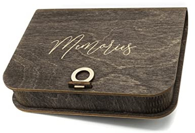 woodmanucom Fotokiste 13x18 Größe | Foto Aufbewahrungsbox Geschenk Idea | Box für Fotos | Fotobox Aufbewahrungsbox | Fotoalbum Holz | Ideal fur Foto Aufbewahrung und als Geschenkbox