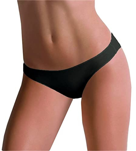 Cotonella 9 Pezzi Slip Donna L'Altra 3487 Mini in Cotone Bielastico, Nero 5/XL
