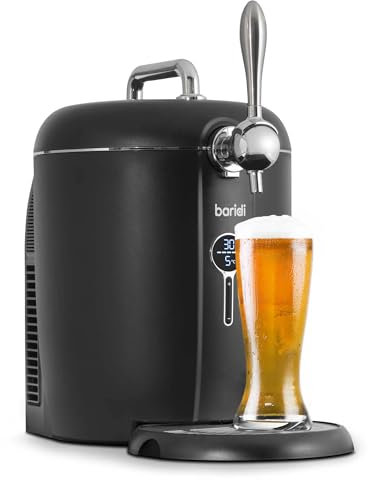 Baridi 6L Beer Keg Dispenser Tap with Electric Compressor and Integrated Cooling, No Gas Cartridges - DH115