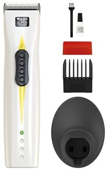 Wahl Super Trimmer, Professional Hair Trimmers, Barber Supplies, Cord/Cordless, Lightweight and Ergonomic Design, Tight Edging and Lining, LED Charge Indicator