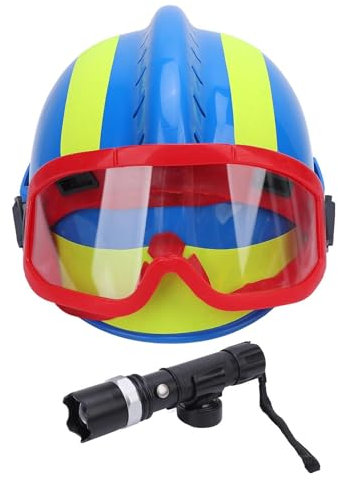 Casco di Salvataggio Regolabile Casco di Sicurezza per Lavoro in Quota con PC Ventilato con Fessura Leggera per il Salvataggio di Incidenti Stradali Antincendio Boschivi (BLUE)