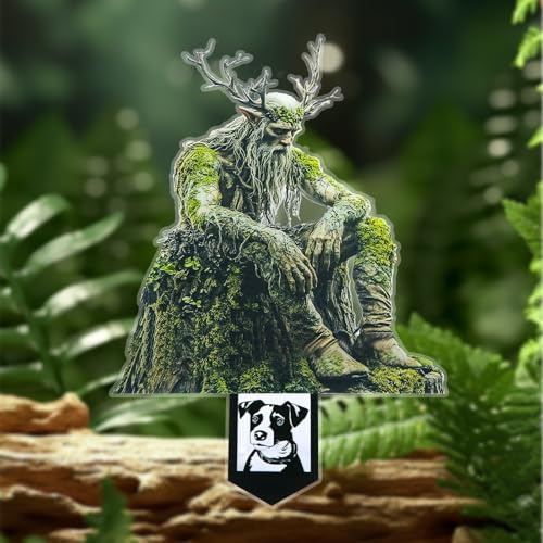 Gartendeko Figur Elfe, Wetterfeste Gartenfigur für Draußen aus Acryl, Lustige Feengarten Deko, Gartenschilder & Blumenstecker für Garten, Hof, Beet, Märchenhafte Gartendeko Figuren Geschenkidee