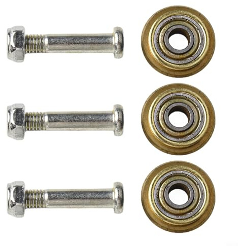 Niceminiwall Juego de 3 ruedas de repuesto manuales de 22 mm con rodamientos giratorios, ruedas de corte de azulejos de metal con tornillos para una puntuación precisa en porcelana y (0)