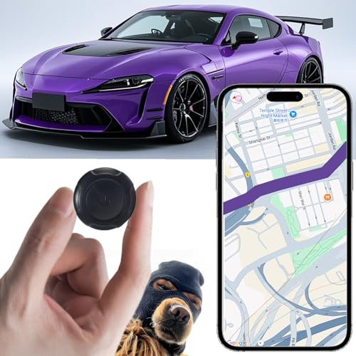 GPS Tracker for Vehicles,Car GPS Tracker Portable Real Time Magnetic GPS Tracking Device, Full Global Coverage Location Tracker for Car,kids,dogs,Trucks/Person. No Subscription Required/No Monthly Fee
