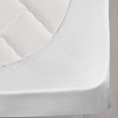 Wasserdichter Matratzenschoner - Wasserfeste Matratzenauflage - Matratzenbezug für Nässeschutz/Inkontinenzunterlage - waschbar, Allergiker geeignet, atmungsaktiv - Spannfixierung (140x200cm)