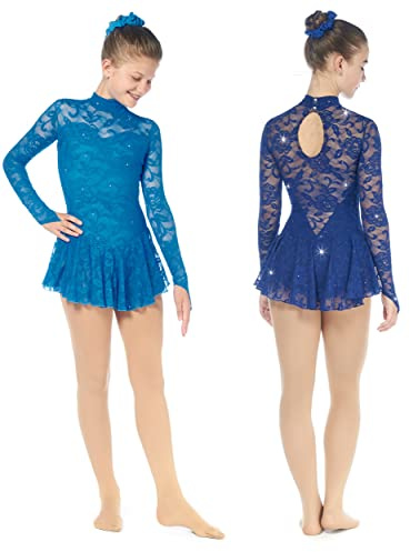 SKATE GURU SAGESTER Style: 202 Figure Skating Dress/Color: Turquoise, Size: S