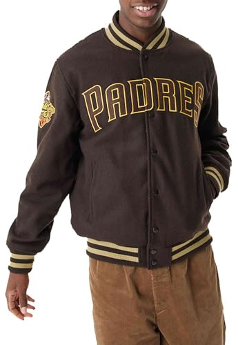 New Era Varsity Collegejacka – PATCHES San Diego Padres, BRUN, M