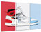 Cuadros Cámara Set 3 posters decorativos para pared, Decoración Salón Modernos, Dormitorios, Habitación, zapatillas Nike Air Jordan, (97 x 62 cm)