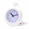 Lancoon Reloj de Ducha Impermeable, Silencioso Digital con Diseño de Cordón y Base Circular, Soporte Colgante de Doble Uso, para Baño Dormitorio Cocina Sala de Estar