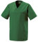 EXNER Medizinischer Schlupf-Kasack, OP-Kasack, Unisex, für Krankenpflege, Altenpflege, Farbe flaschengrün, Größe 6XL