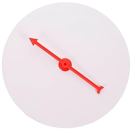 TOYANDONA Roue de Tombola Blanche Personnalisable, Compacte et Portable, en Plastique et Mousse, pour Jeux de Fête, Loterie et Salons