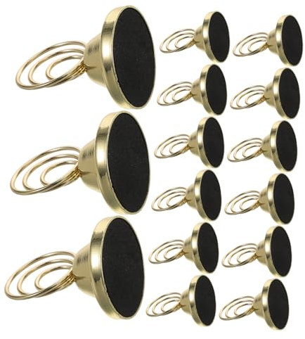 GALPADA 24piezas Mini Portafotos De Mesa Portatarjetas De Lugar Portanúmeros De Mesa Diseño De Metal Base Estable