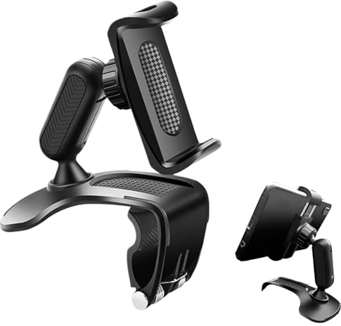 Instrumentställ mobiltelefonhållare, bil instrumentbräda telefonstativ fäste, halkfri mobilmonteringstillbehör för SUV, lastbil, sedan, husbil, bilresor och grunder, 9 x 9 x 8 cm