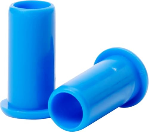 Merriway BH04541 Push-Fit Pipe Inserts 15mm, Blue, Pack of 10 | Designed to fit inside plastic plumbing pipe, supporting the pipe wall and helping maintain its shape in push-fit connections