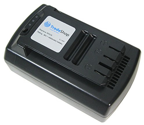 Li-Ion Akku 36V / 4000mAh / 108Wh ersetzt Güde 95526 95543 passend für Akku-Rasenmäher 370/36 95540/95650, Akku-Rasenmäher 430/36 95545/95655, Kettensäge 300/36 95680/95660, Freischneider